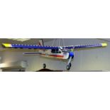 A Balsa wood, nitro powered Optimum models model aircraft,