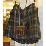 A 20th century kilt and sporran