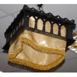 A Jacobean revival lantern shade,