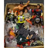 Seven Action Man figures c.