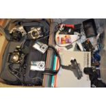 Photographic Equipment - a Minolta X-300 SLR camera; others, Minolta Dynax 5, Minolta 404SI,