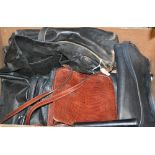 Ladies Accessories - a Tula black leather shoulder bag,