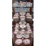 A Royal Albert Lady Carlyle pattern part dinner and tea service, comprising dinner plates,