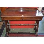 A 19th century oak side table,