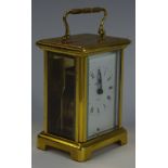 A French Bayard lacquered brass carriage clock
