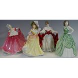Royal Doulton figures, Kelly HN4157, others, Elaine 3307, Sara 2265 and Katie 3360,
