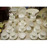 Royal Crown Derby white teaware; Villeroy and Boch Audum Ferme jardiniere;