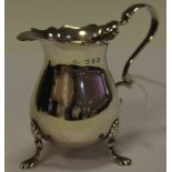 A Victorian silver cream jug,