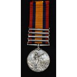 Medals, Queen's South Africa Medal, correctly named although partially erased "4055 PTE A.