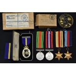 Medals and Militaria - a set of four WWII medals, including Africa Star,