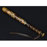 A George VI police truncheon, bearing the coat of arms for the City of Birmingham,