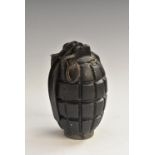 A practice hand grenade, impressed to underside No. 5 J B &*, 9.