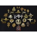Cap Badges and Insignia - various regiments, The Kings Royal Rifle Corps, The Buffs,