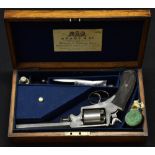 A 19th century Adams' patent five-shot double-action percussion revolver,