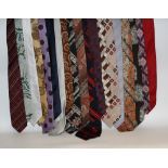 Gentleman's Accessories - 1970's ties including Tootal, Cunninghams Of Derby,