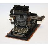 An early 20th century German tinplate toy junior typewriter, by Gebruder Schmidt Nuremberg (GSN),