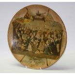 A Victorian Royal Commemorative composite plate, Queen Victoria's Diamond Jubilee,