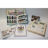 Stamps - eclectic mix USA 1937-58 postal history, SA Homelands, FDC, UMM sets in blocks,