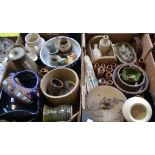 Studio and Stoneware Pottery - including vases, bowls, dishes, jugs,