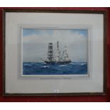 Commander Eric Tufnell RN (1888 - 1979) The Backwall Passenger Ship Tweed signed, inscribed,