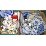 Ceramics - Lladro Geese, Spode vase, Royal Worcester Evesham, Sylvac, blue and white,