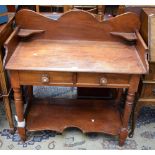 A late 19th/early 20th century mahogany washstand,