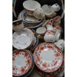 Ceramics - a late 19th century part tea service,