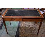 A 20th century mahogany centre/writing table,