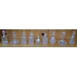 Glassware - a Royal Doulton cut glass decanter;