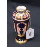 A Royal Crown Derby 1128 pattern baluster vase, 13.