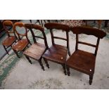 A pair of elm seated balloon back chairs;