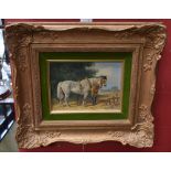 R Buckley (Contemporary) Horses signed, oil,