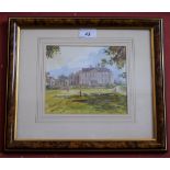 Michael Crawley Markeaton Hall, Derby signed, watercolour, 15.