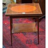 An Edwardian mahogany patience/card table,