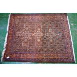 A finely hand knotted Turkish rug, traditional design,
