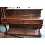 A 19th century mahogany console/serving table,