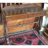 A 19th century oak side table,