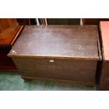 An 18th century chest, enclosing a till,