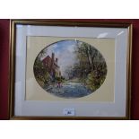 Michael Crawley Spring in Littleover Hollow, Derby, signed, watercolour,