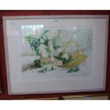 Rosalind Forster, by and after, English Roses, signed in pencil to margin, artist proof, lithograph,