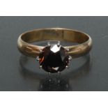A contemporary certified fancy Cognac diamond ring,