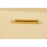 A Sampson Mordan 18ct gold Chatelaine slide action propelling pencil,