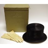 An Austin Reed Ltd top hat, 20cm x 15cm,