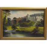 George Willis Pryce (1866-1949) Stately Home signed, oil on canvas,