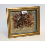 A 19th century diorama, Seaweed Basket, titled and mounted ensuite with printed verse,