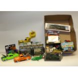 Diecast Vehicles - Corgi Toys fighting vehicles, Tonka digger, Scooby Doo van; etc,