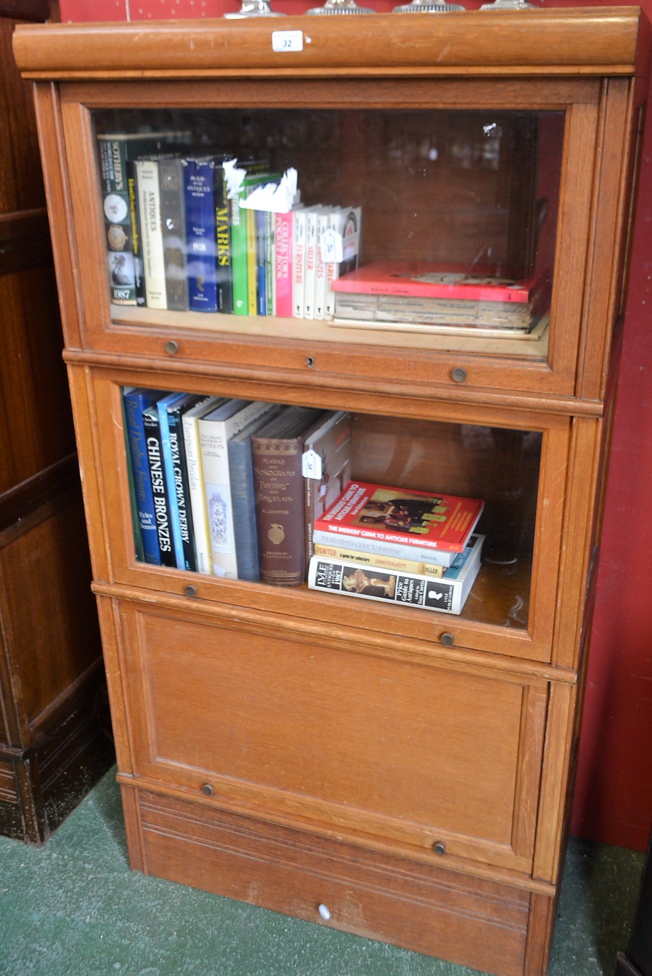 A Globe Wernicke type bookcase,