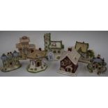 A Coalport pastille burner, Village Church; others similar, Twin Towers, The Master's House,
