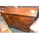 An early 20th century mahogany sideboard/low dresser,