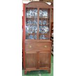 A 19th century mahogany secretaire bookcase,